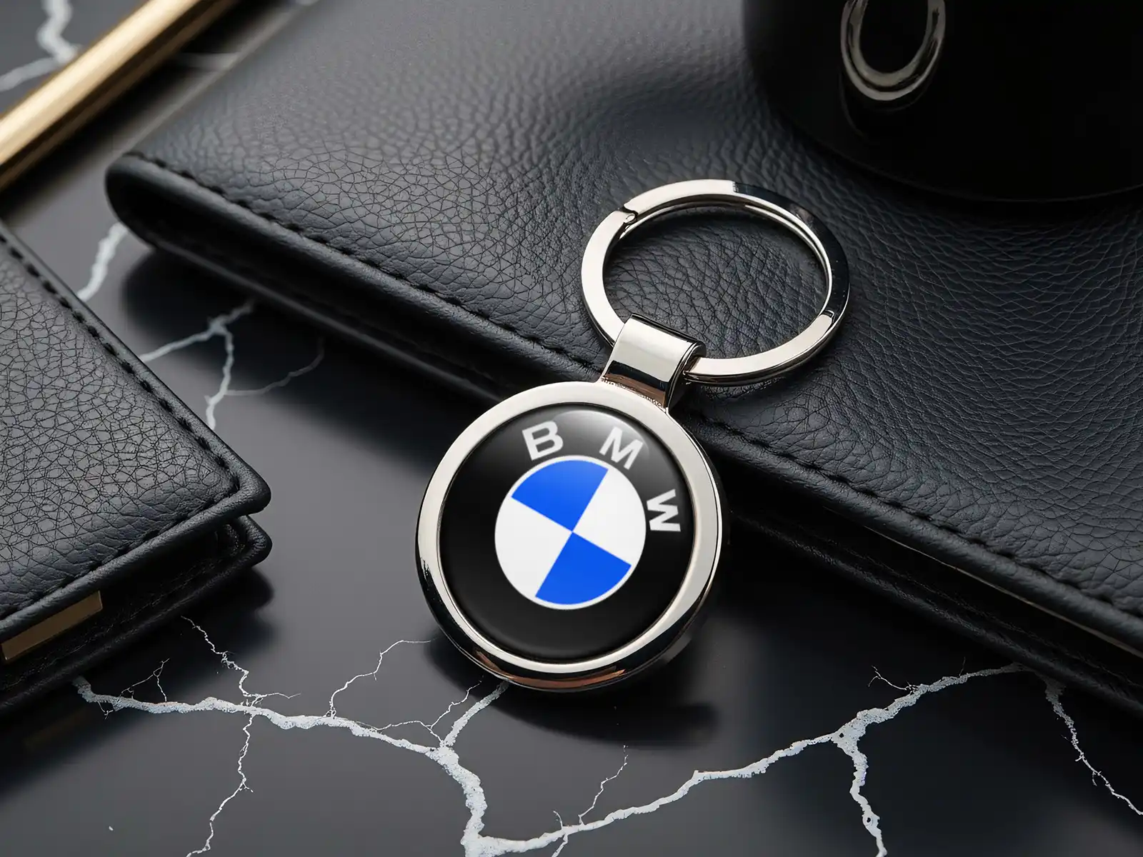 BMW Personalisierter Keyfob Metallisch Kraft-Design
